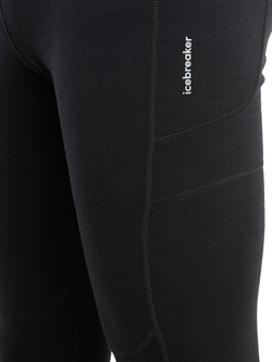 Legginsy męskie Icebreaker Merino Speed Winter Tights czarne