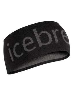 Opaska Icebreaker Elemental Headband czarno-szara