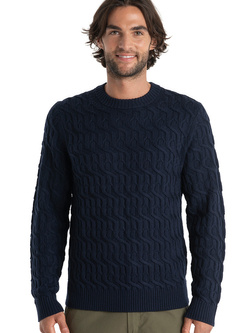 Sweter Icebreaker Merino Cabe granatowy