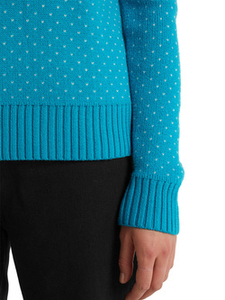 Sweter damski Icebreaker Waypoint Crewe Sweater niebieski