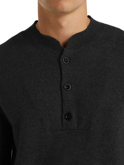 Sweter męski Icebreaker Abbeyfield Half Button Sweater szary