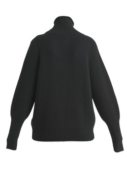 Sweter termoaktywny damski Icebreaker Seevista Funnel Neck czarny