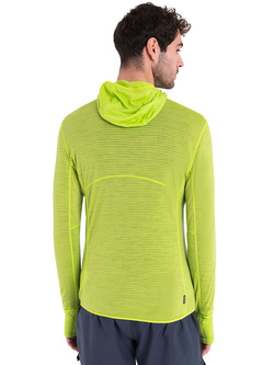 Bluza z kapturem Icebreaker Merino 200 Realfleece Descender żółta