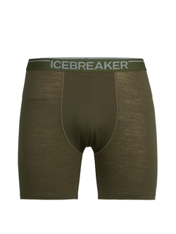 Bokserki Icebreaker Anatomica Long Boxers khaki