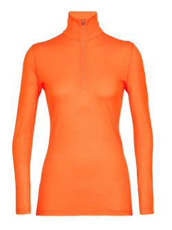 Koszulka damska Icebreaker 200 Oasis LS pomarańczowa