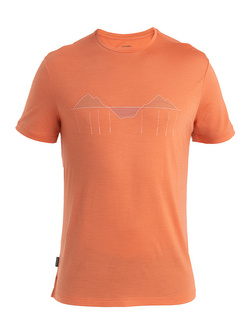 Koszulka z krótkim rękawem Icebreaker 125 Cool-Lite Sphere III LS Tee Trail Climb pomarańczowa
