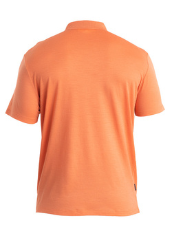 Koszulka z krótkim rękawem Icebreaker 150 Tech Lite III SS Polo pomarańczowa