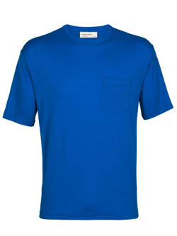 Koszulka z krótkim rękawem Icebreaker Granary SS Pocket Tee niebieska