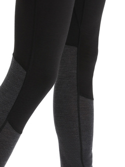 Legginsy Icebreaker ZoneKnit czarno-szare