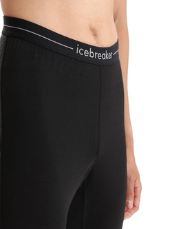 Legginsy Icebreaker ZoneKnit czarno-szare