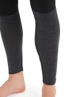 Legginsy Icebreaker ZoneKnit czarno-szare