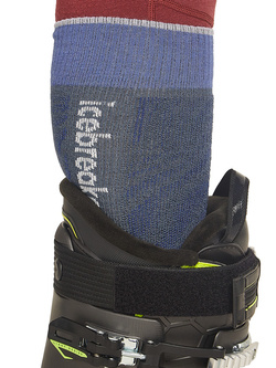 Skarpety Icebreaker Ski+ Light OTC Mountain Contour niebieskie