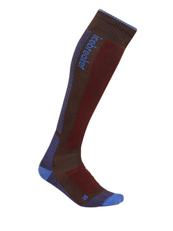 Skarpety Icebreaker Ski+ Medium OTC bordowo-niebieskie 