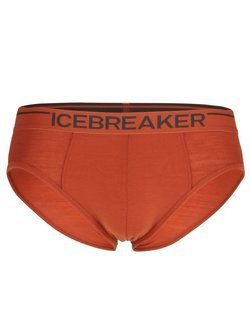 Slipy męskie Icebreaker Anatomica Briefs pomarańczowe