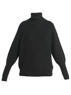 Sweter termoaktywny damski Icebreaker Seevista Funnel Neck czarny