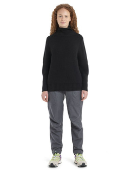 Sweter termoaktywny damski Icebreaker Seevista Funnel Neck czarny